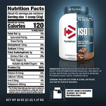DYM ISO 100 3 LBS Sabor Brownie