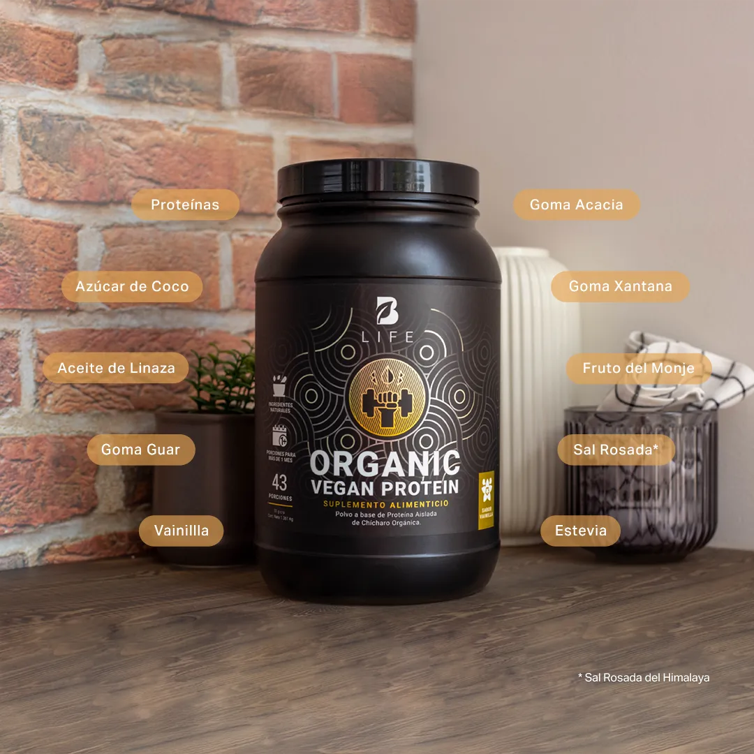 Proteína Orgánica Vegana Sabor Vainilla