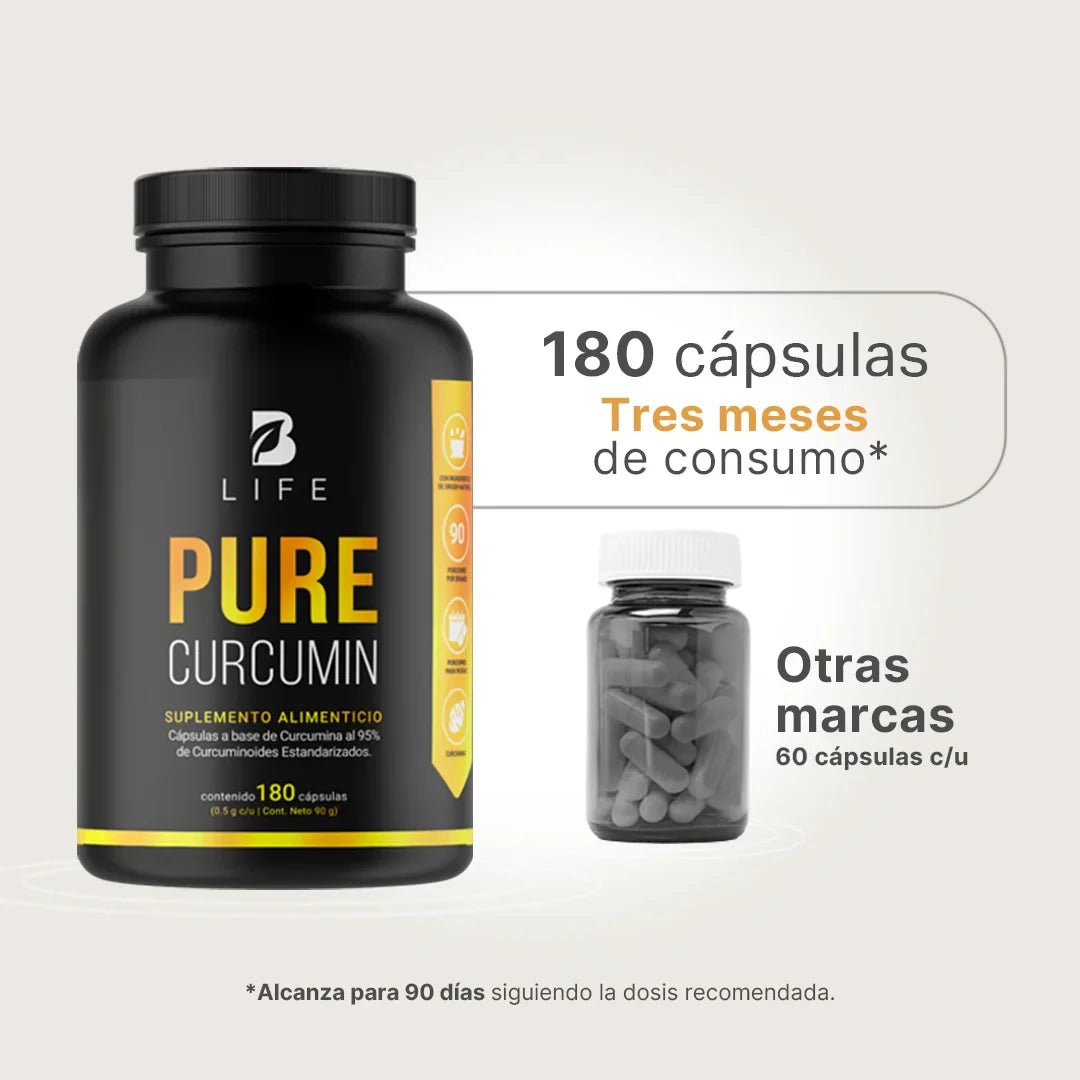 Pure Curcumin | Curcumina Pura 180 Caps