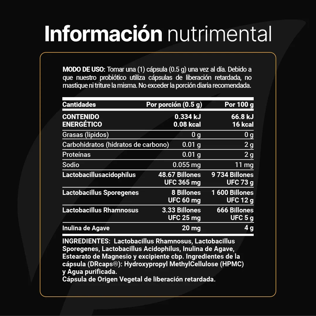 60 Billones de Probióticos
