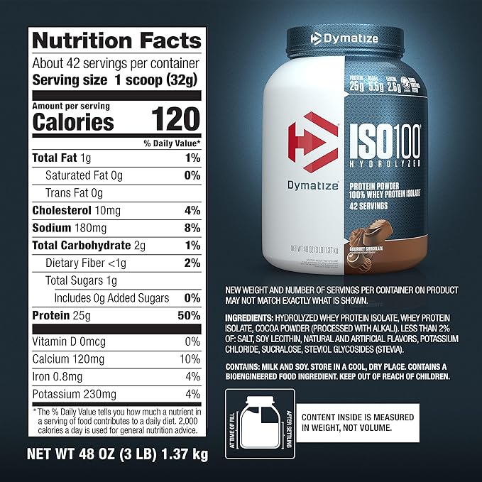 DYM ISO 100 3 LBS Sabor Chocolate Gourmet