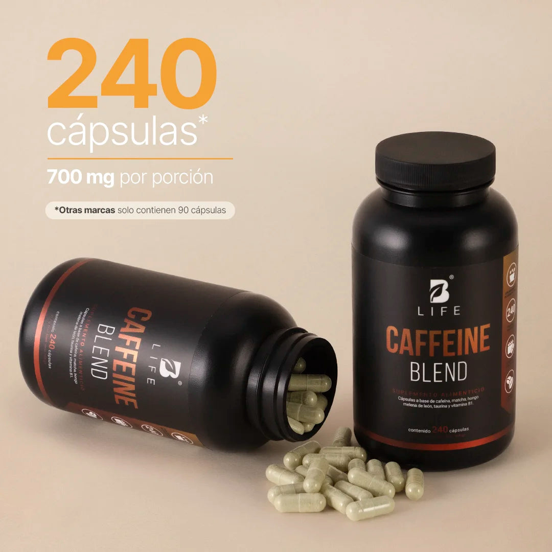 Caffeine Blend | Mezcla a base de Cafeína, Matcha, Hongo Melena de León, Taurina y Vitamina B1