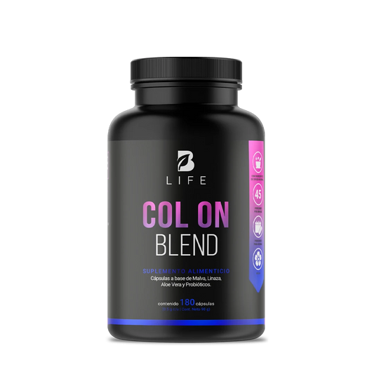 Col On Blend | Fórmula a base de Malva, Linaza, Aloe Vera y Probióticos 180 Capsulas