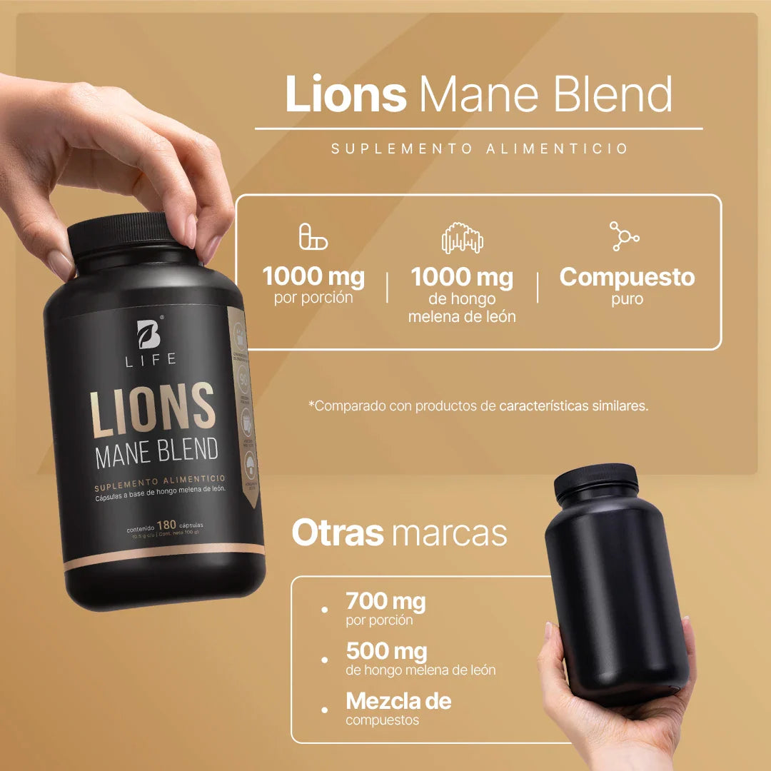 Hongo de Melena de León 90 Capsulas