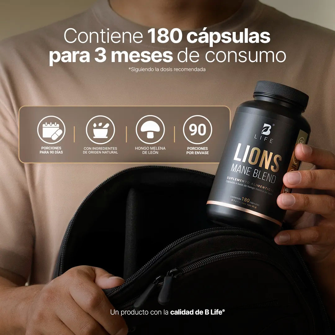 Hongo de Melena de León 90 Capsulas