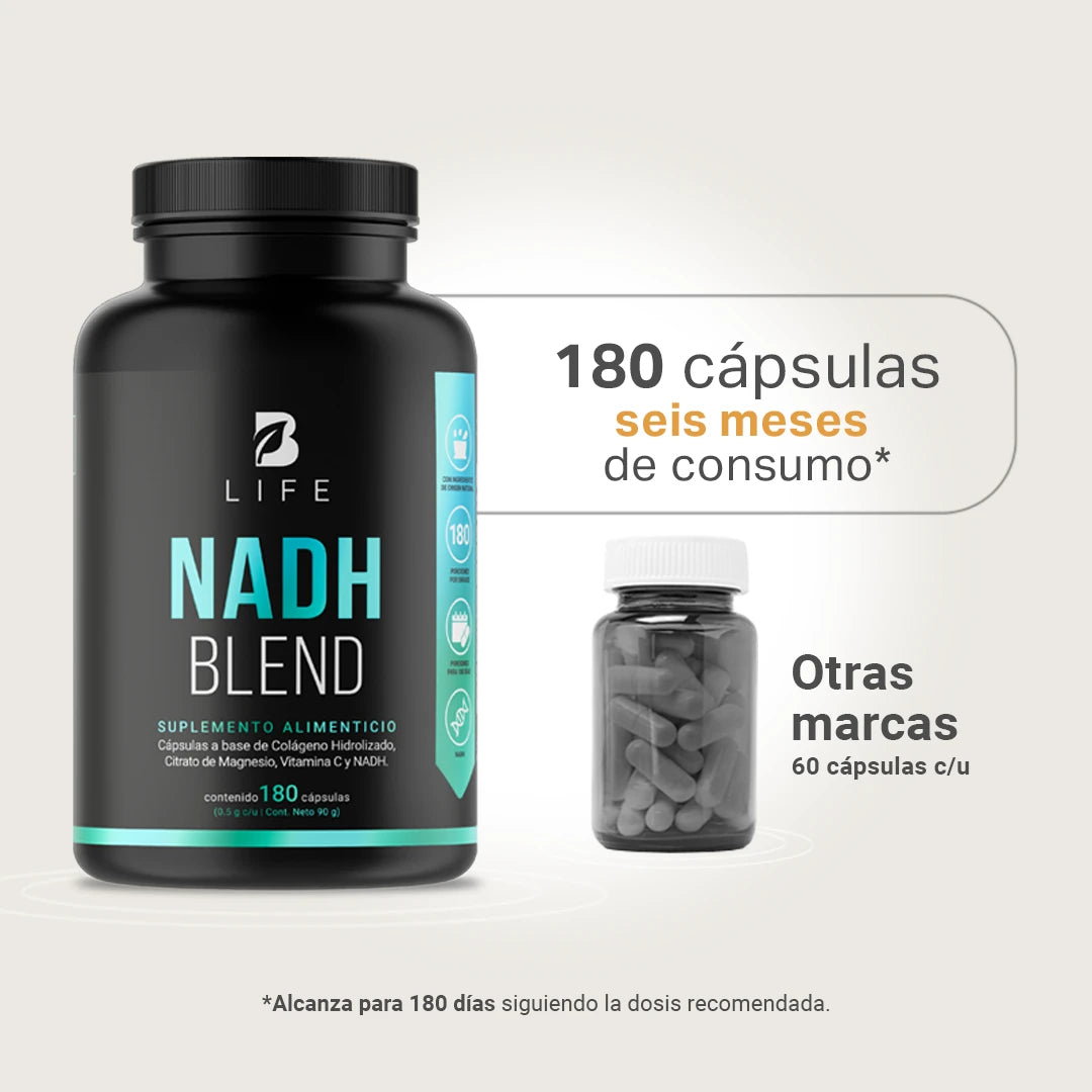 NADH Blend | NADH, Colágeno Hidrolizado y Vitamina C
