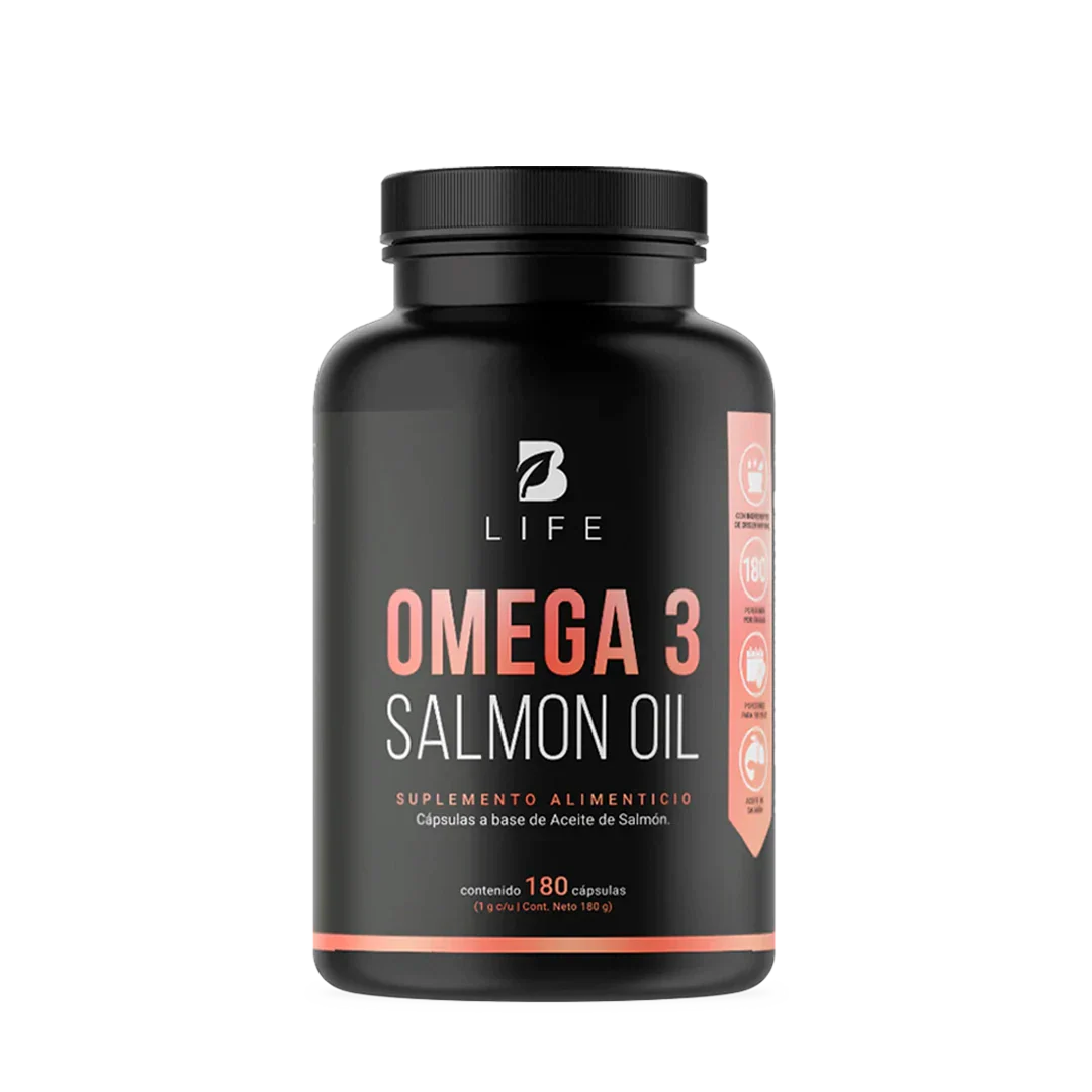 Omega 3 Aceite Puro de Salmon 180 Caps