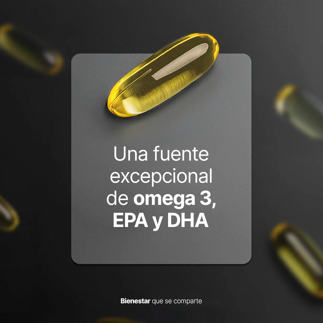 Omega 3 Aceite Puro de Salmon 90 Caps