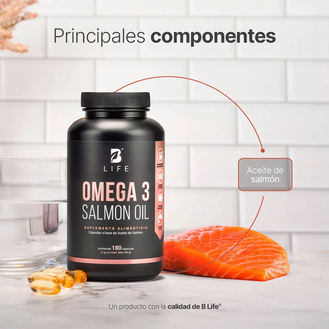 Omega 3 Aceite Puro de Salmon 90 Caps