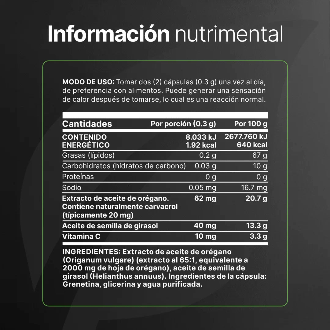 Oregano Oil | Extracto de Aceite de Orégano